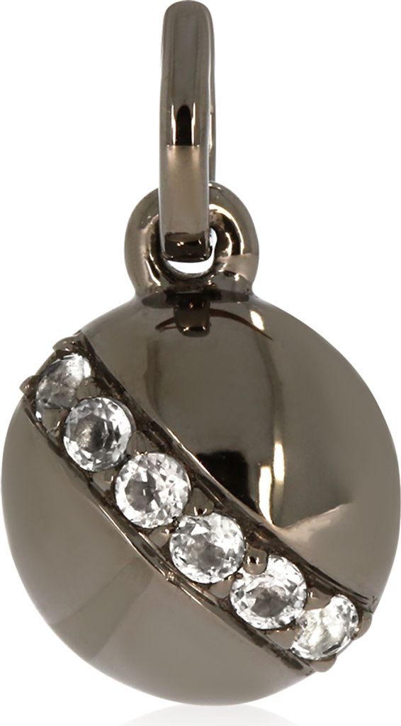 CB150519D28 Anhänger mit 6 Weißtopase ca. 0,24 ct. Black Rhodium XEN