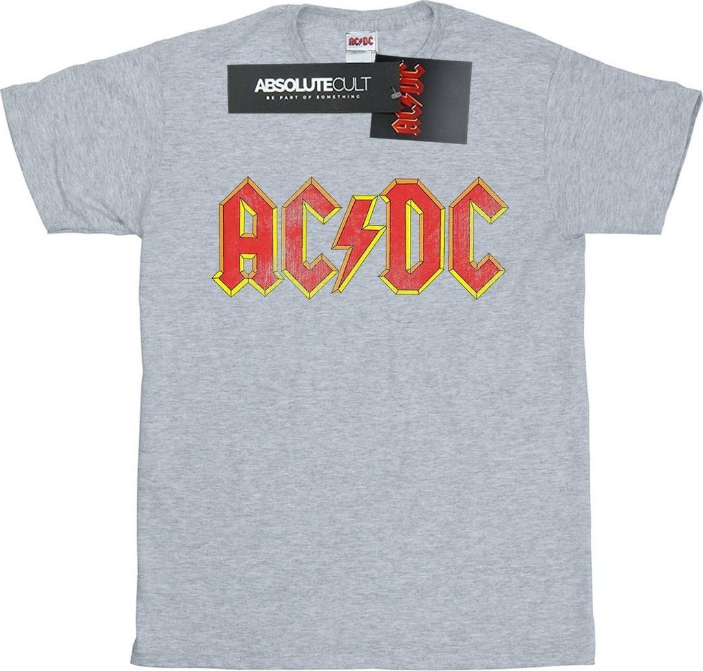 AC/DC - T-Shirt Logo für Jungen BI422 (116) (Grau)