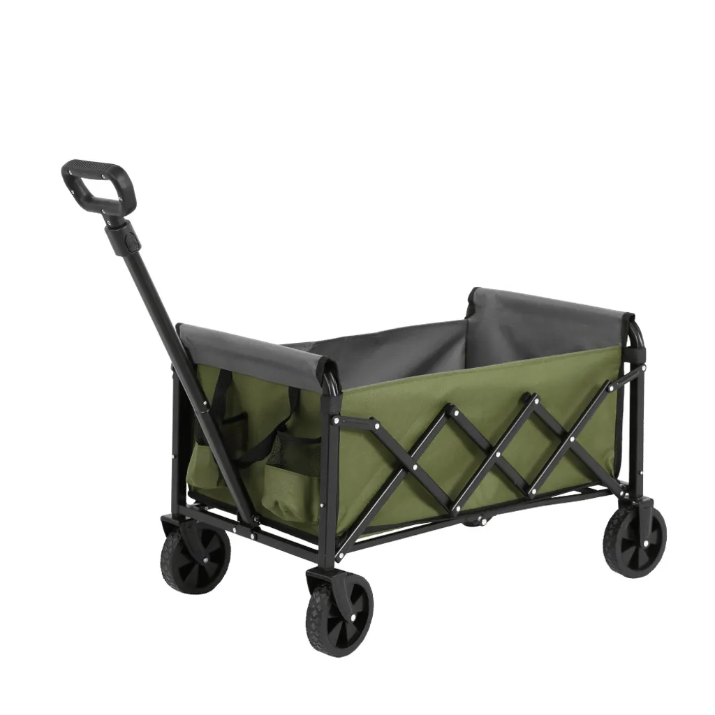 Vagone da Campeggio AIORBER 70L Verde Militare: Off-Road con Ruote XL