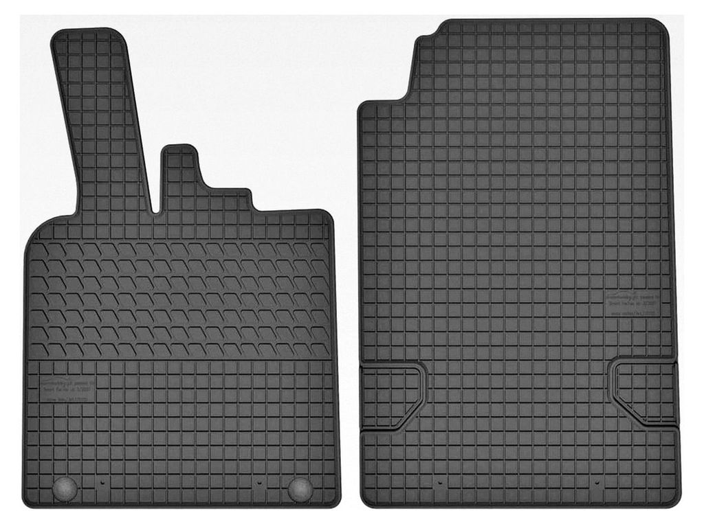 Fußmatten vorne für Smart ForTwo 451 2007-2015 aus Gummi