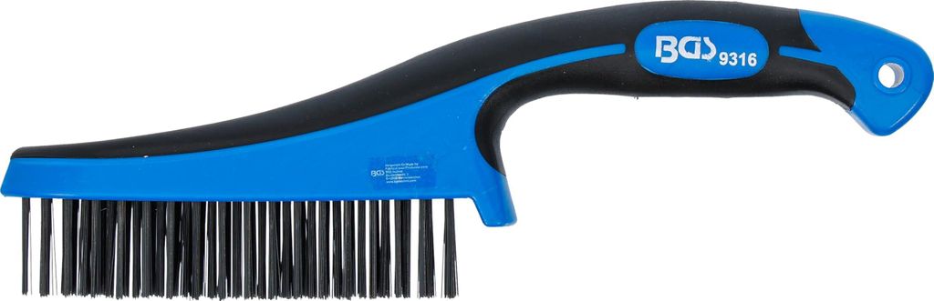 BGS technic Steel Wire Brush with Plastic Handle, 260 mm, Obrázek produktu 