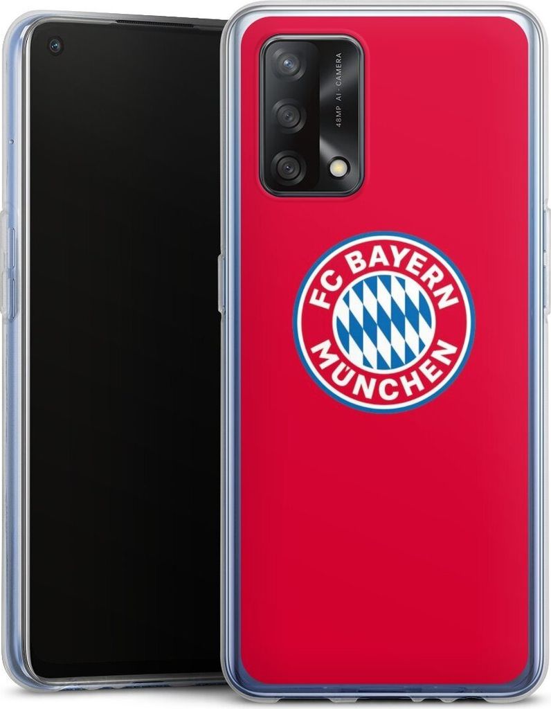 DeinDesign Handyhülle für Oppo A74 Silikon Hülle Case Smartphone Schutzhülle FC Bayern München FCB Logo