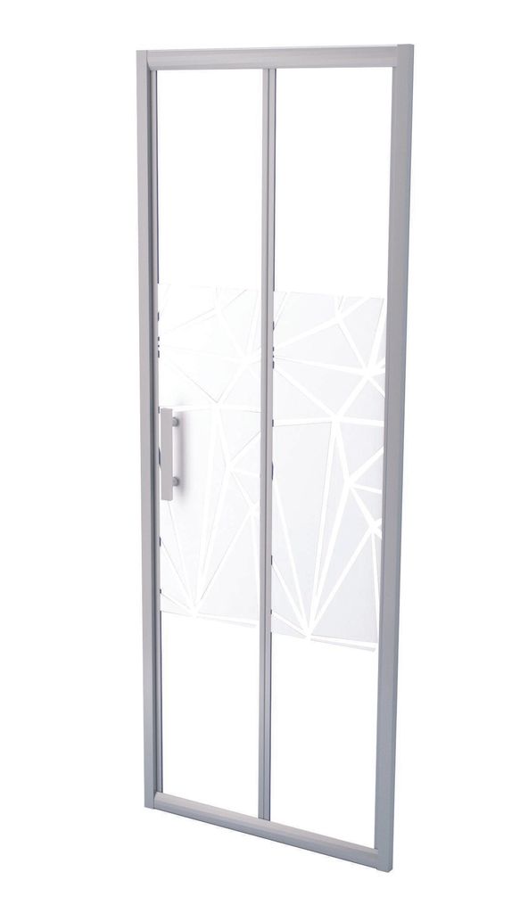 ONDEE ZEN – EKLA-Duschwand – Falttür – Siebdruck-Finish – 70 x 185 cm