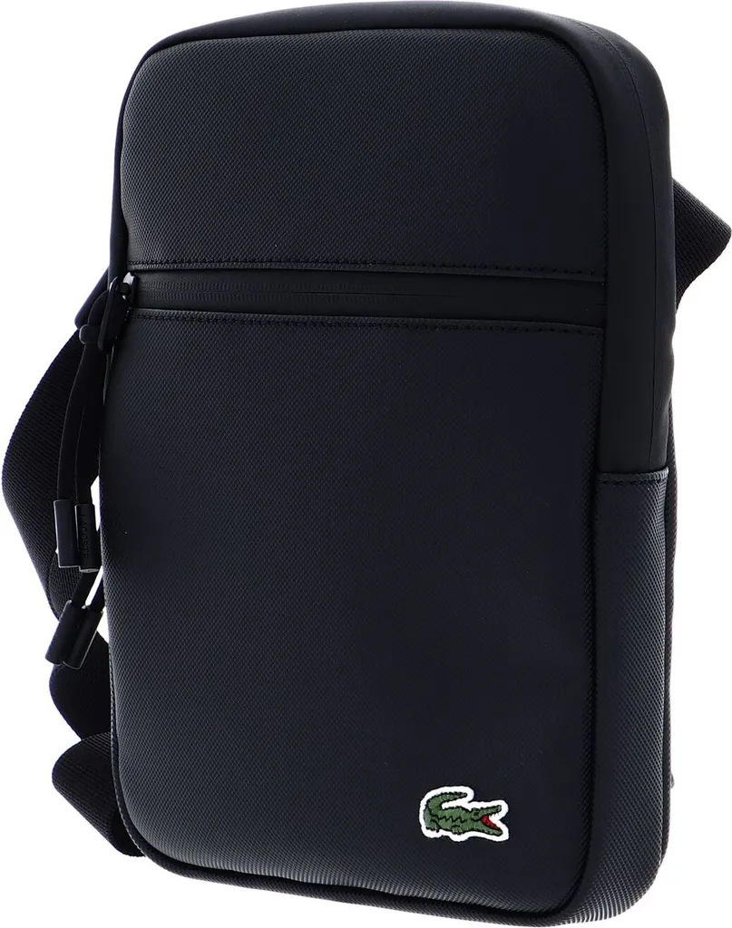 Lacoste Borsa Viaggio Flat Crossover LCST Noir - Leggera e Sicura - 2