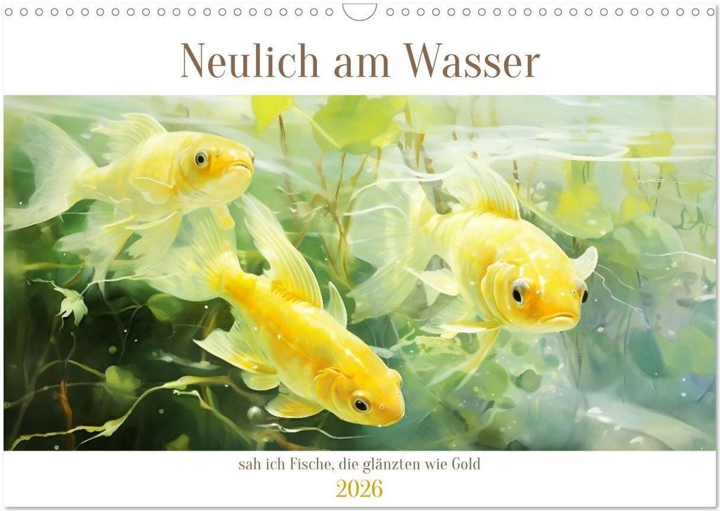 Neulich am Wasser (Wandkalender 2026 DIN A3 quer), CALVENDO Monatskalender