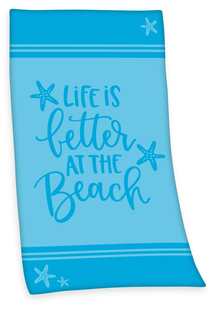 Strandlaken Strandtuch - 93 x 170 cm - Life is better at Produktbild 
