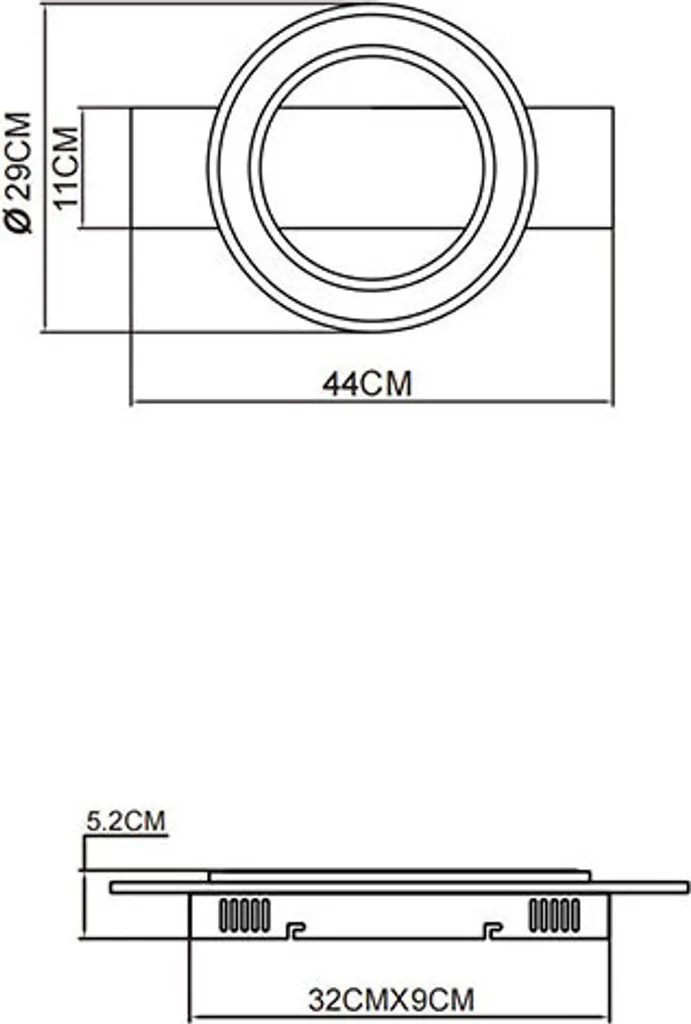 Plafonnier JAYDEN 18W avec LED Intégrée Globo 48038-18 Haute Luminosité