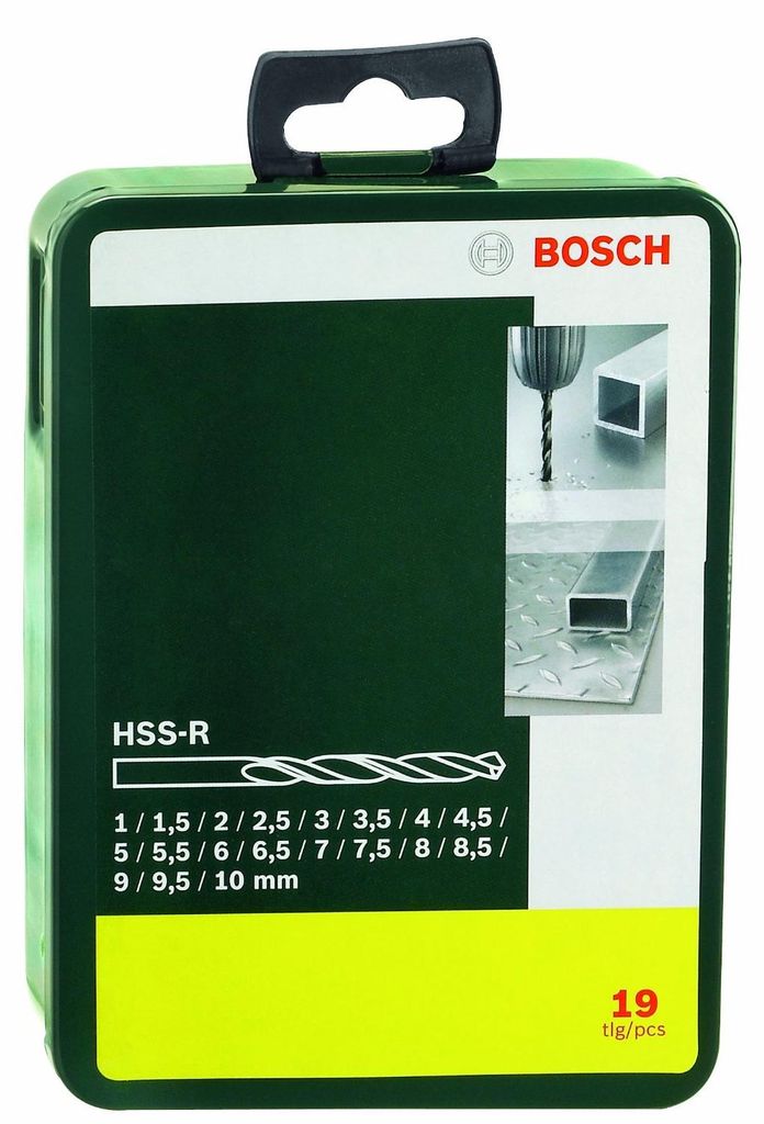 Metallbohrer-Set HSS-R, 19-teilig, 1 - 10 mm, Produktbild 