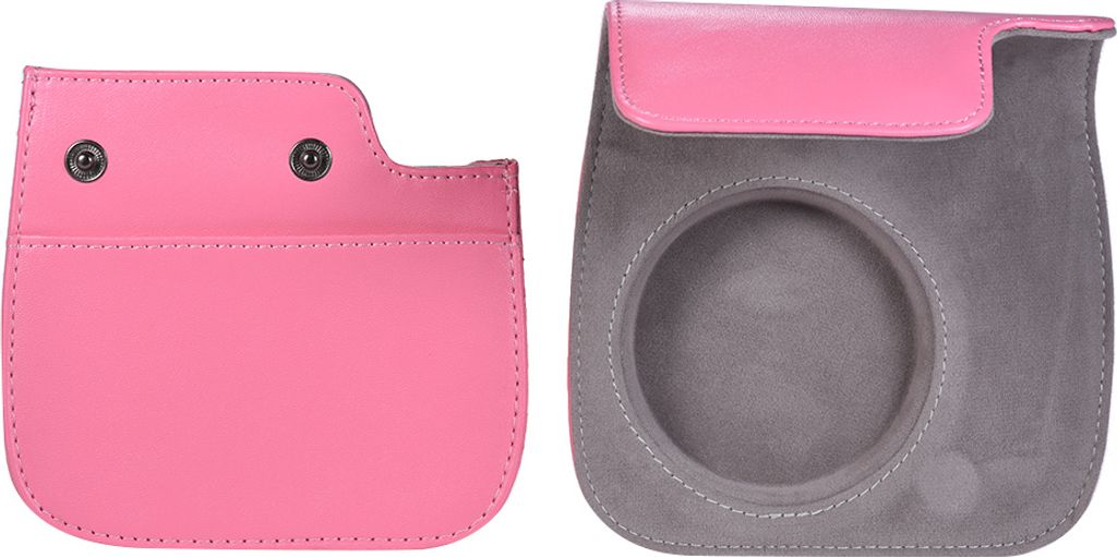 Andoer PolyurethanInstant Kamera Tasche mit Trageriemen fuer Fujifilm Instax Mini 9/8/8 + / 8s Flamingo Pink