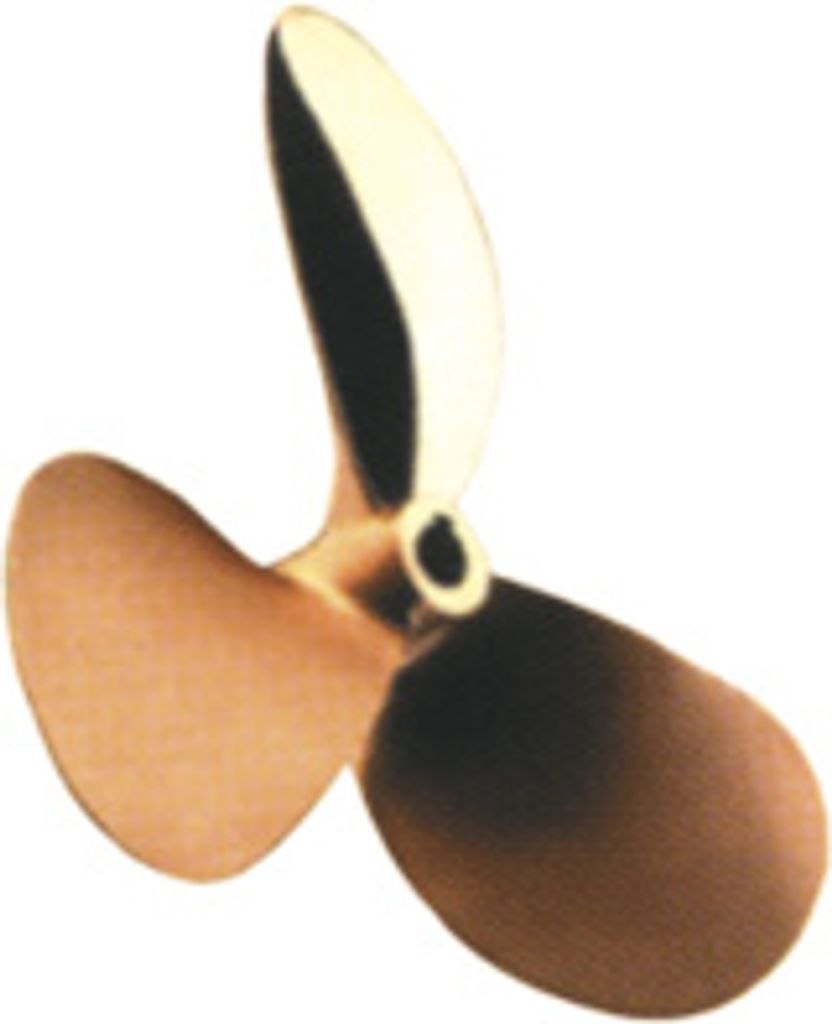 Radice 3-Blatt Bronzener Schiffspropeller Typ E13, 15"X10", Wellenbohrung Ø25mm, Konus 1:10, Rechts