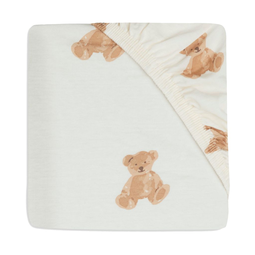 Jollein Teddy Bear Spannbettlaken 60 x 120 cm