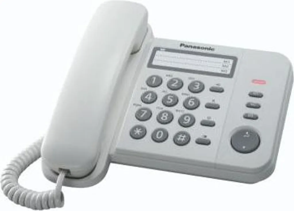 Panasonic KX-TS520EX1W Telefono Fisso Bianco | Perfetto per Casa