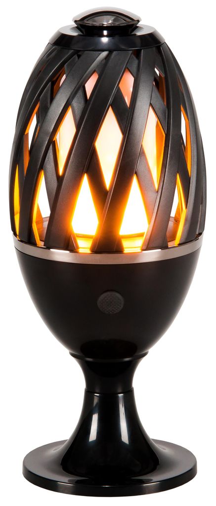 Deko Lampe Feuer Fackel Garten Leuchte 10 x 24 cm Akku Produktbild 