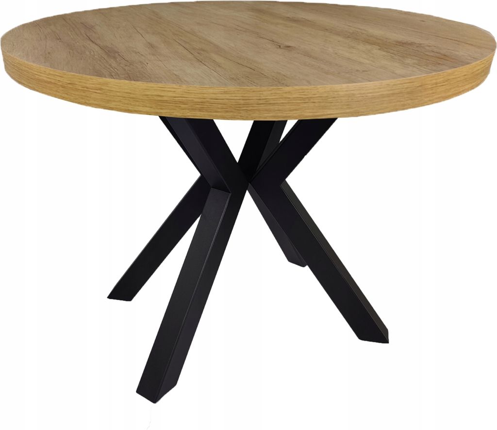 Kulatý stůl černý METAL X NEBRASKA EGGER 100/200 Obrázek produktu 