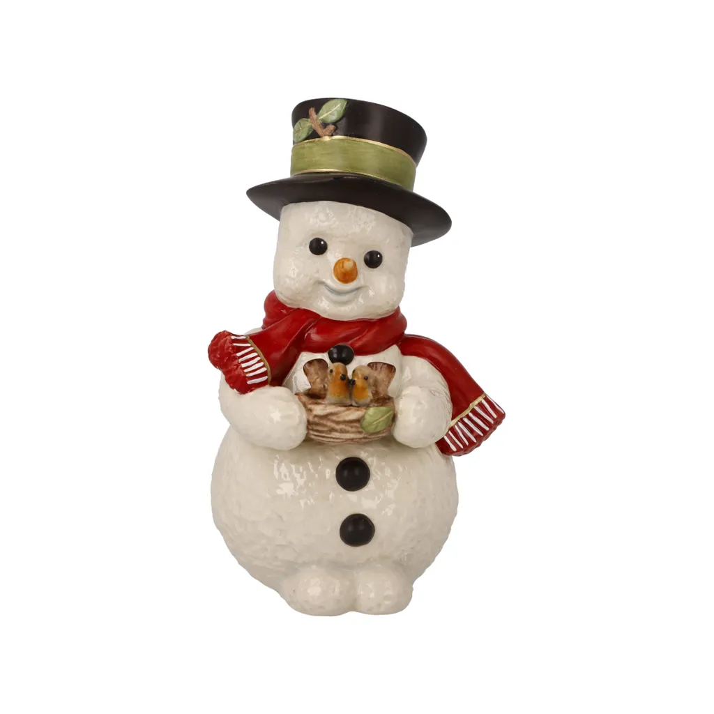 Idee Regalo Natale: Statuetta Goebel Pupazzo di Neve con Uccellini