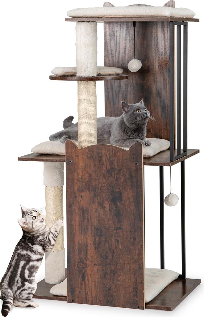 COSTWAY tiragraffi in legno e metallo, 112 cm, albero per Immagine del prodotto 