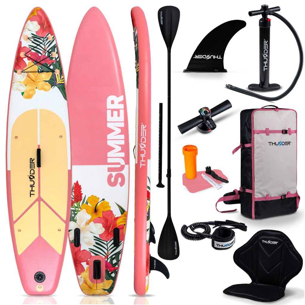Thunder Viosa 320 Stand Up Paddle Board 320 x 75 x 15 cm Rosa Gelb 150 kg