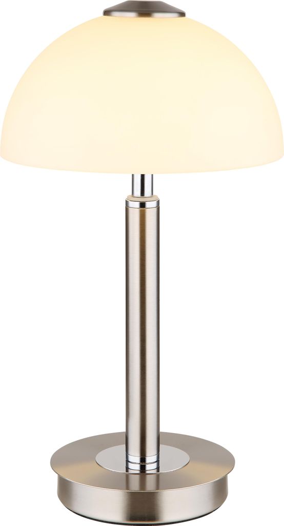 Globo Lighting|Tischleuchte Metall Nickel matt, LED