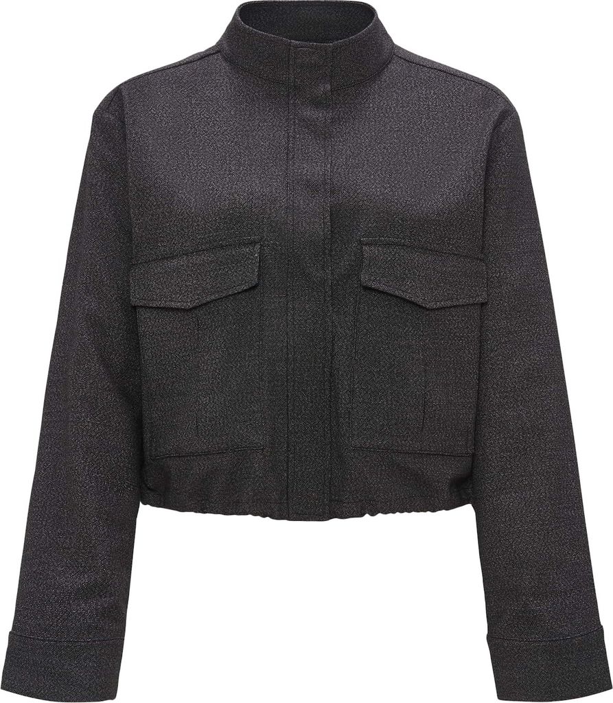 OPUS Jandra 900 Damen Blazer Schwarz, cropped Länge, lockere Passform, Größe 34