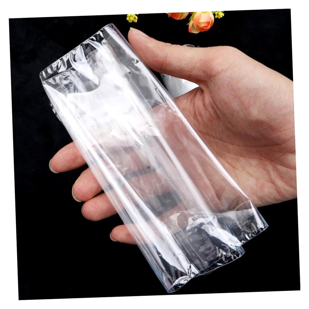 200 Stück Klare Schrumpfbeutel 15x26cm für Badebomben, Seifen und Bastelarbeiten, hitzeaktivierbare Folie für Geschenkverpackungen