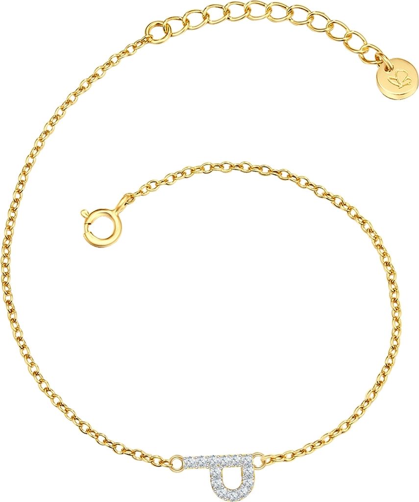 Glanzstücke München Armband Buchstabe P Sterling Silber Zirkonia 17,0 cm Basislänge + 3,0 cm Verlängerung 50083827