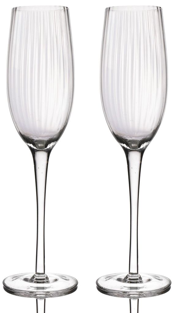 BarCraft Gezackte Champagnerflöten Set - 2tlg