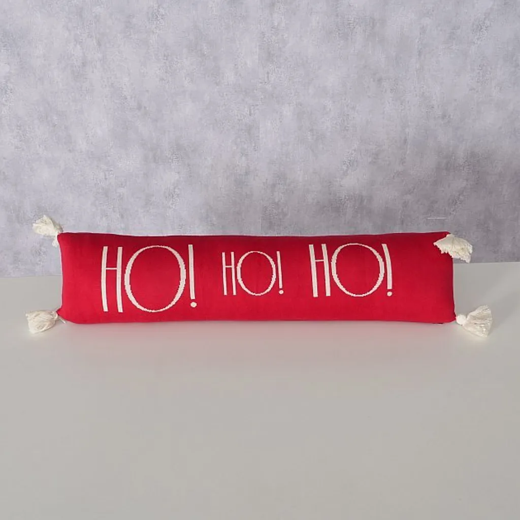 Coussin de fête HOHOHO format XXL 80 cm en textile doux et confortable