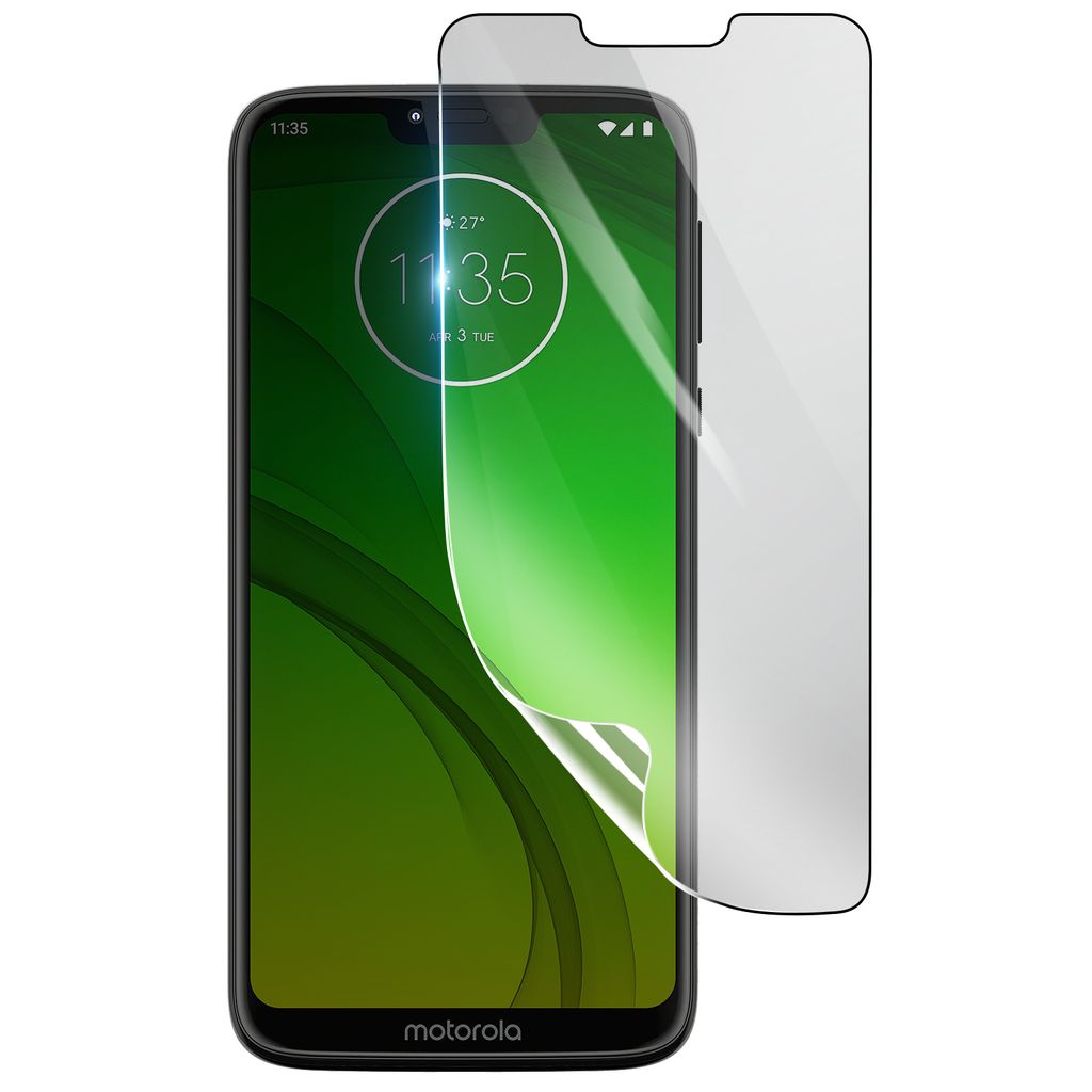 3mk, Stoß- und kratzfester Hydrogel Bildschirmschutz für Motorola Moto G7 Power, Transparent
