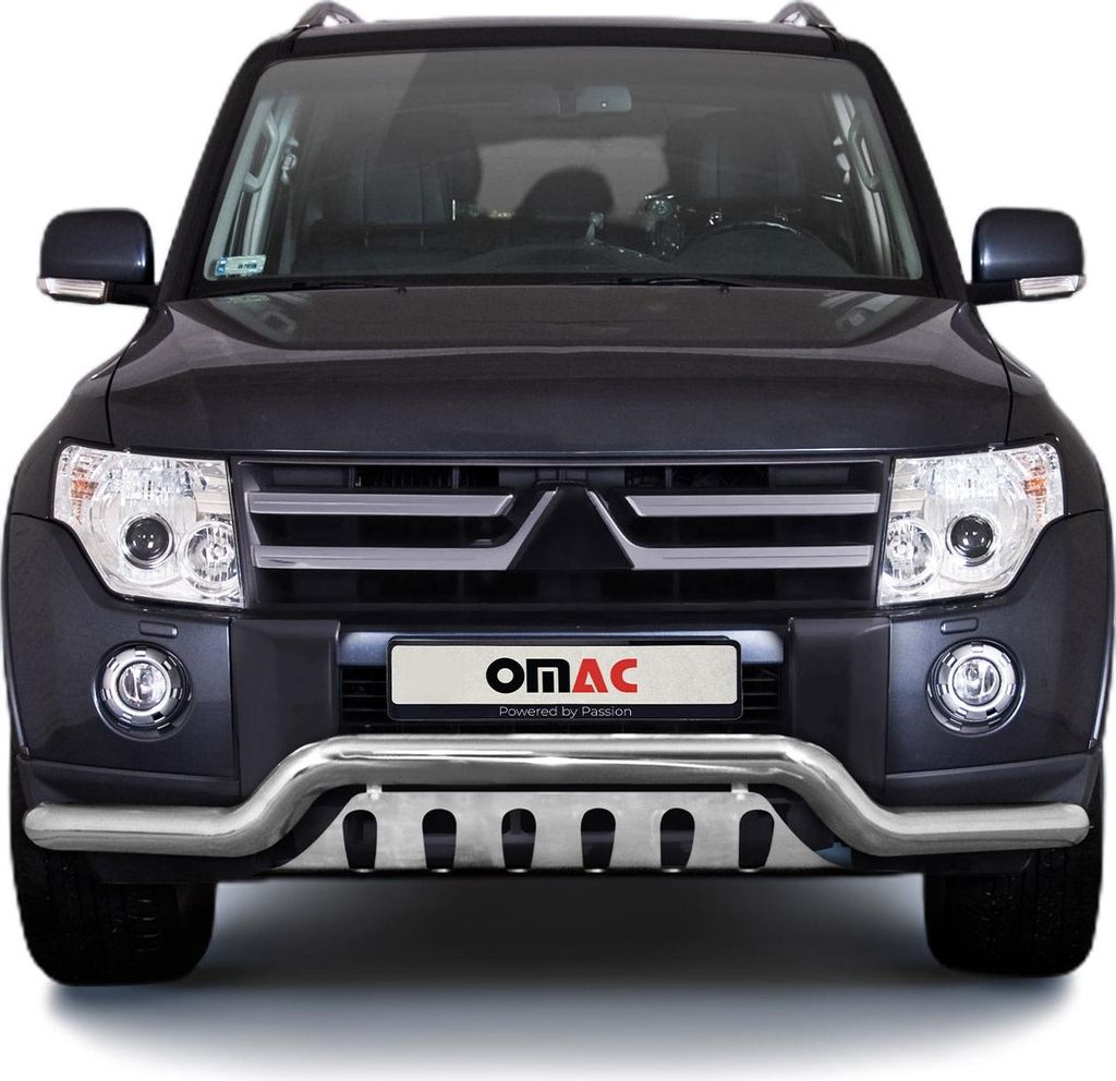 Frontbügel Frontschutzbügel fürsubishi Pajero 2007-2014 Edelstahl ABE Silber