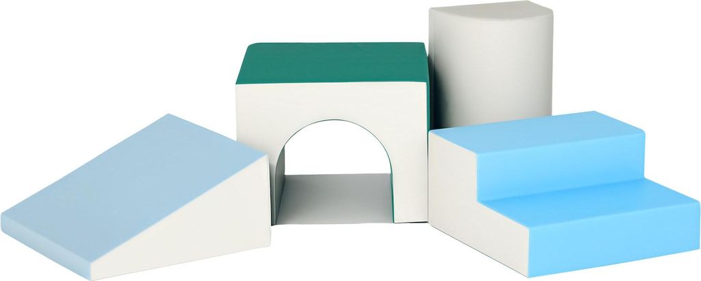 4 TLG. Schaumstoff Bausteine Kinder Softbausteine klettern Bauklötze Weiche Schaumstoffbausteine Riesenbausteine Bauspielzeug Grossbausteine Baust...