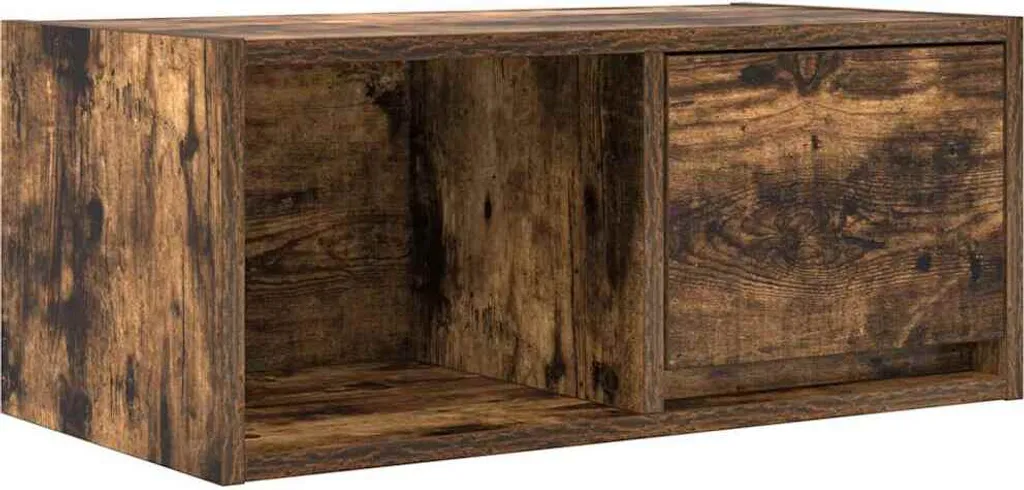 SYFAX Porta TV Rovere Fumo 60x31x25,5 - Integrazione Arredo Moderna