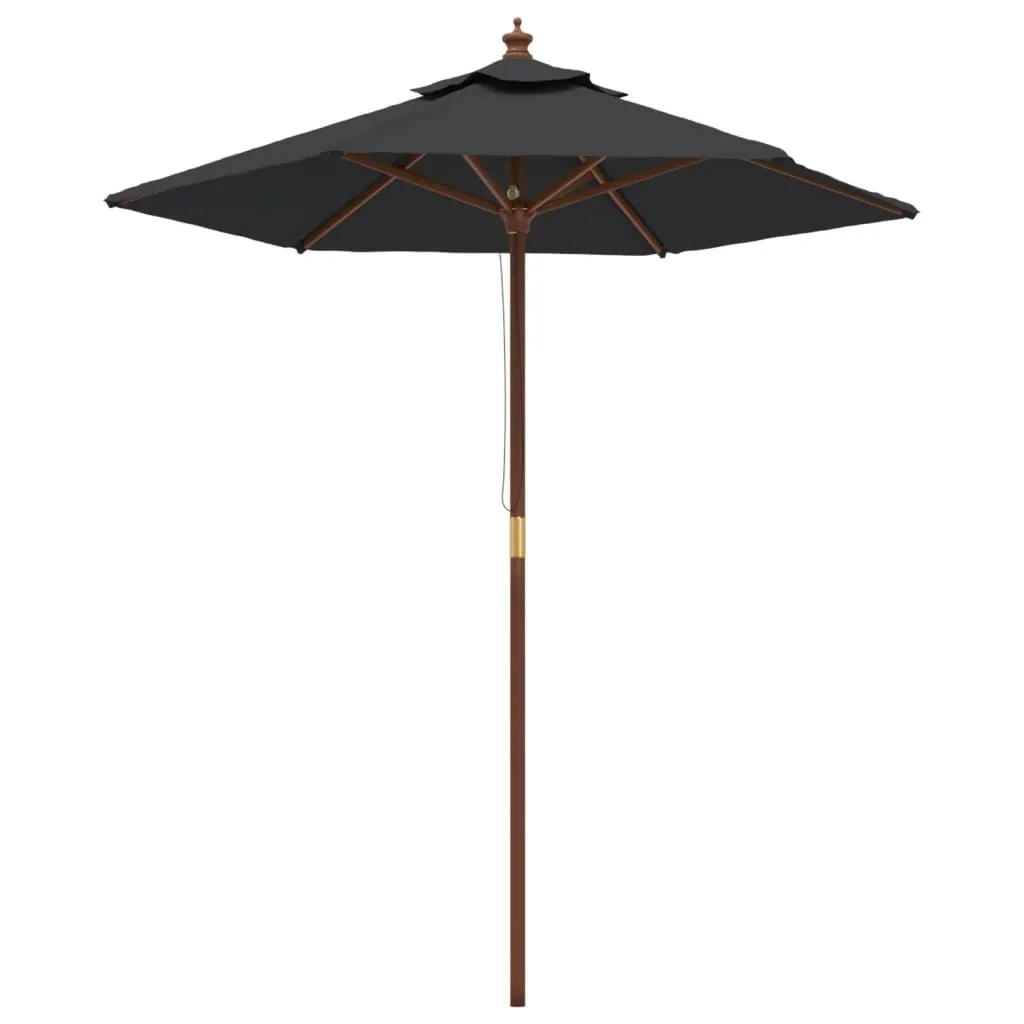 Scheda Tecnica Ombrellone vidaXL Legno Nero 196x231 | Qualità Pro