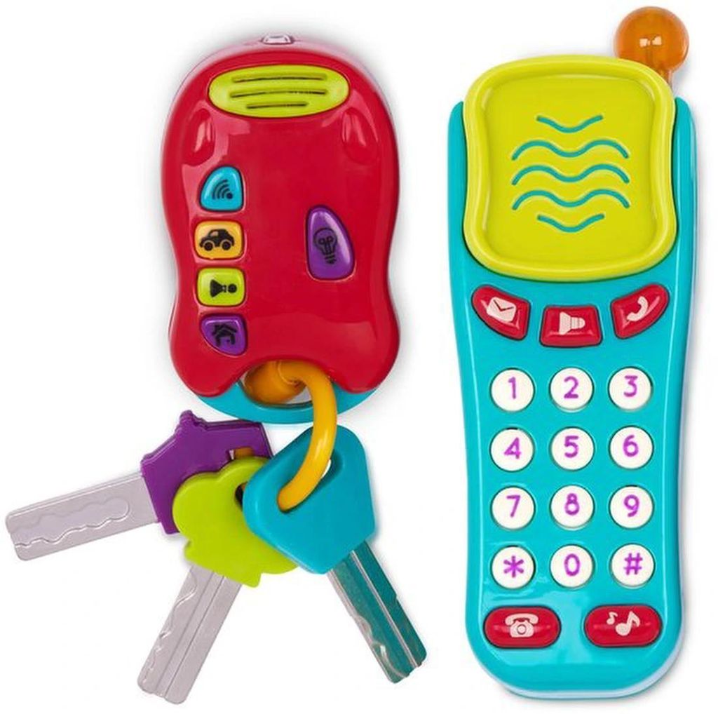 Interaktives Spielzeug mit Sensoren, Schlüsseln und Handy für kleine Kinder