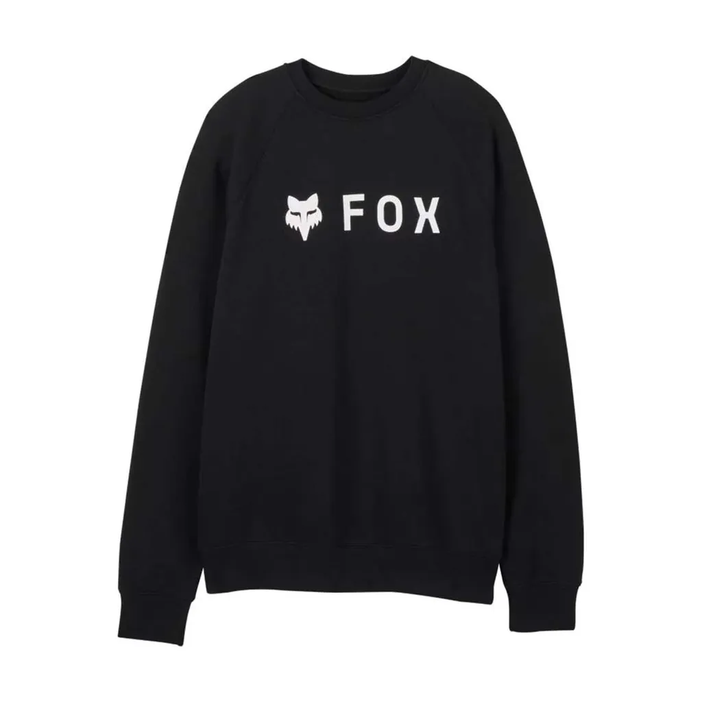 Sweat FOX Absolute Fleece Crew Noir 2XL - Pull de Vélo Doux et Chaud
