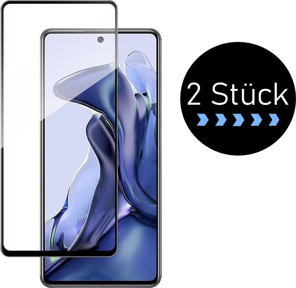 2 x Schutzglas 9H Display Schutz Glasfolie Schutzpanzer Schutzfolie kompatibel mit Xiaomi Redmi Note 9T 5G