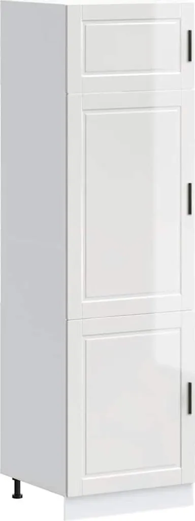 Meuble de rangement haut Porto Blanc Brillant pour cuisine moderne