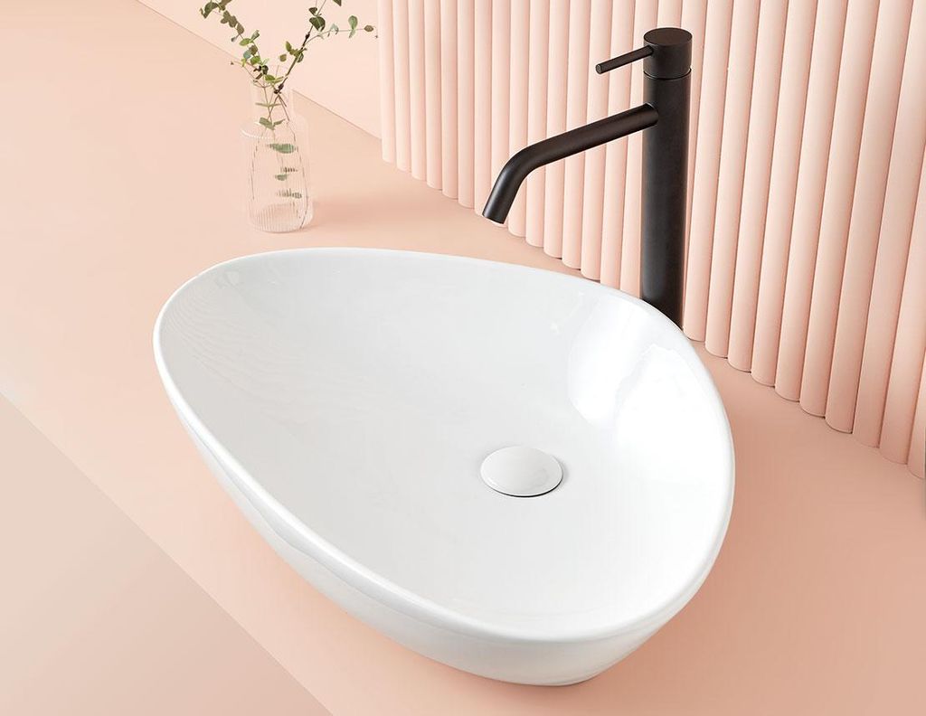 BERGAMO Aufsatzwaschbecken 59 x 39 x 14h cm, weiß