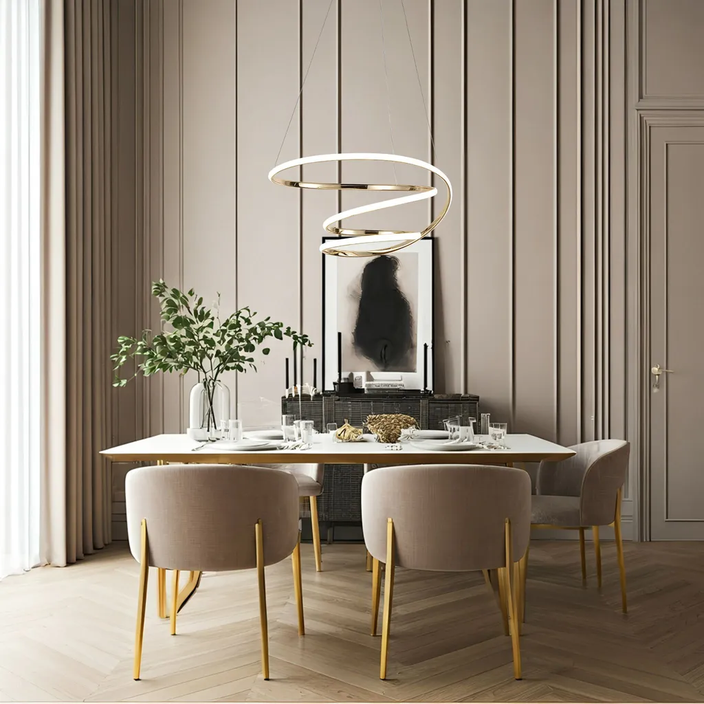 Lampe Toolight LED G080-1CP : Éclairage Or Chic et Haute Performance