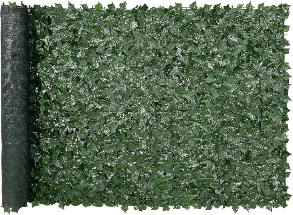 Sichtschutzzaun aus Efeu, 1 x 3 m, künstlicher Wandschirm, Produktbild 