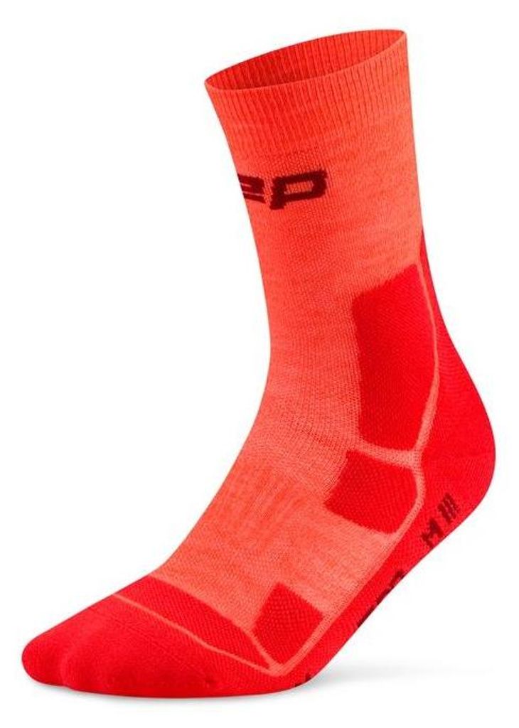 cep CEP Damen Mid Cushion Mid Cut Wandersocken neon coral/red II