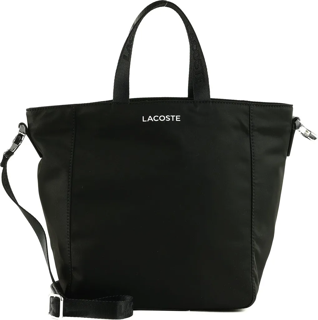 Petit Sac à Épaule Lacoste Noir Idéal pour Voyage et Ville Active
