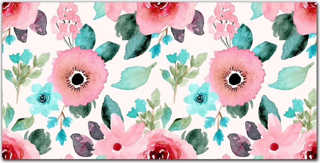 Coloray Bild aus Acryl 120 cm x 60 cm - Dekoration Wohnzimmer Wanddekoration Gehärtetes Acryl Küche Acrylblock mit Bild - Blumen Pflanzen