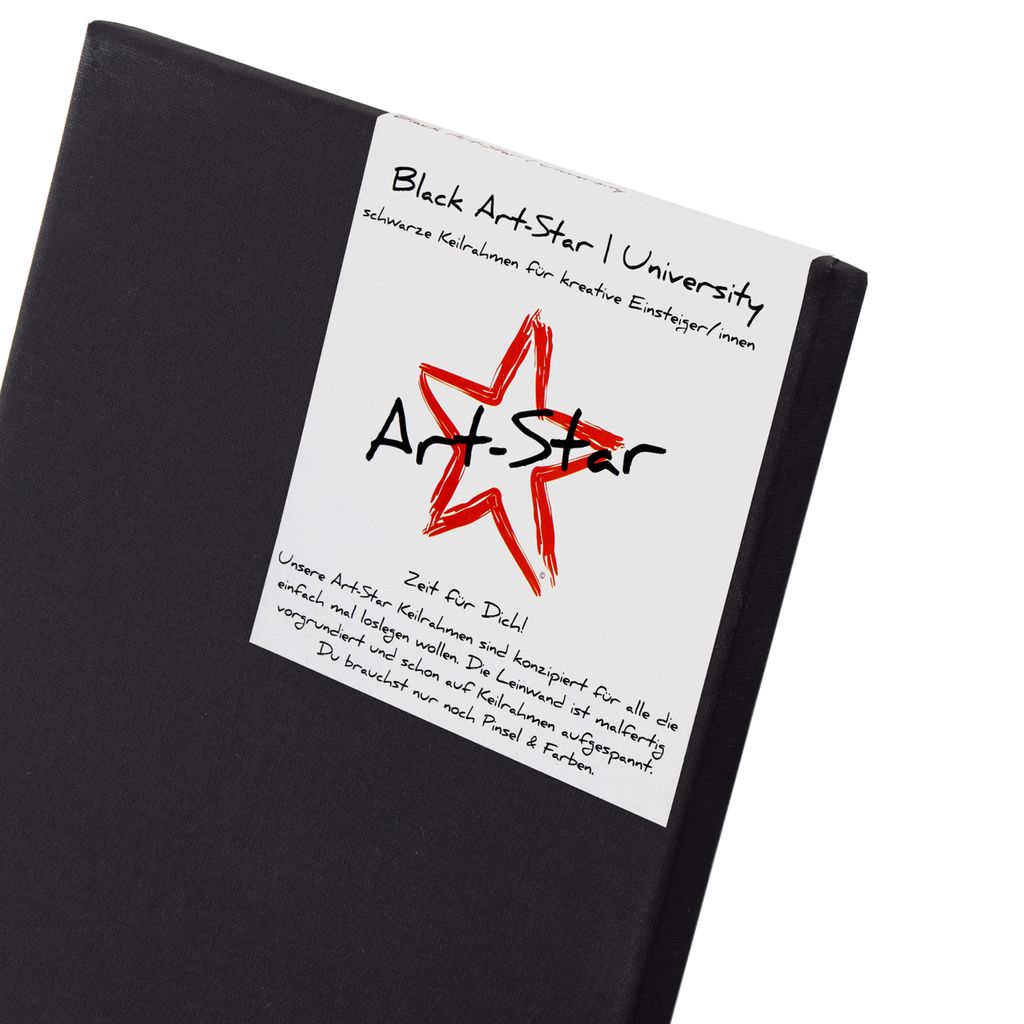 1x ART-STAR UNIVERSITY BLACK KEILRAHMEN | Černé plátno pro Obrázek produktu 