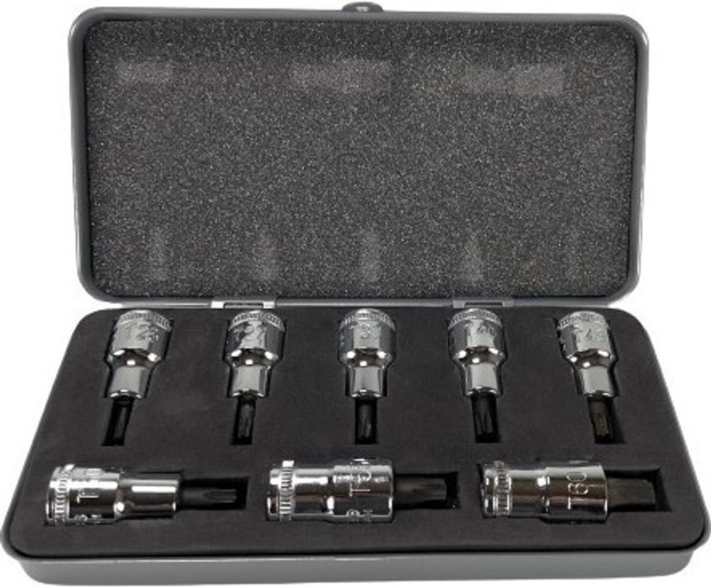 HEYCO Schraubendreher-Einsätzen 8-tlg 1/2" Stecknüsse Torx CV