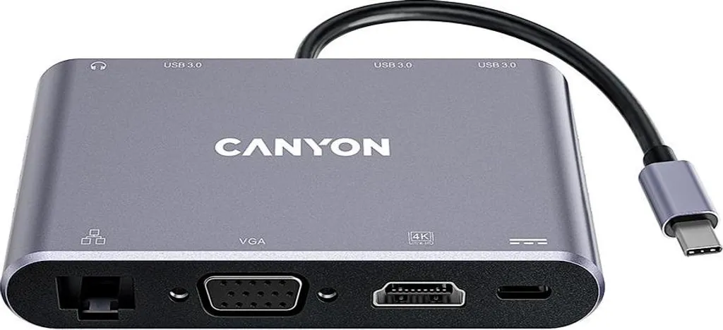 Hub USB-C de bureau Canyon pour connecter un double écran de PC - 2