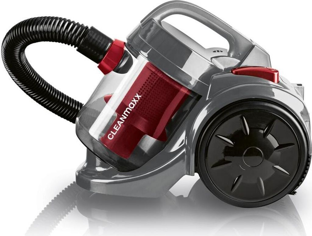 CLEANmaxx Zyklon-Staubsauger 800W schwarz/rot Produktbild 
