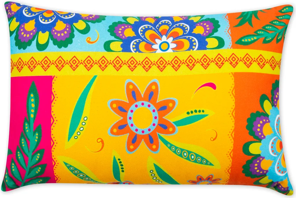 Excelsa Coussin Décoratif Gipsy Soul 45x30 cm en Coton Doux Multicolore