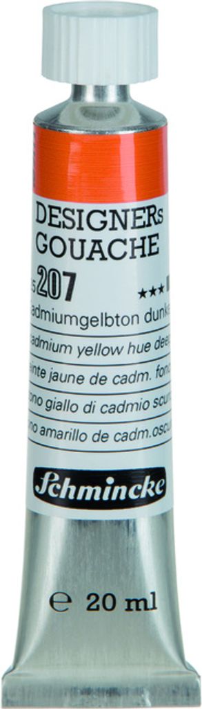 Schmincke DESIGNERs GOUACHE - 20ml Tube - Kadmiumgelbton dunkel 25 207 007