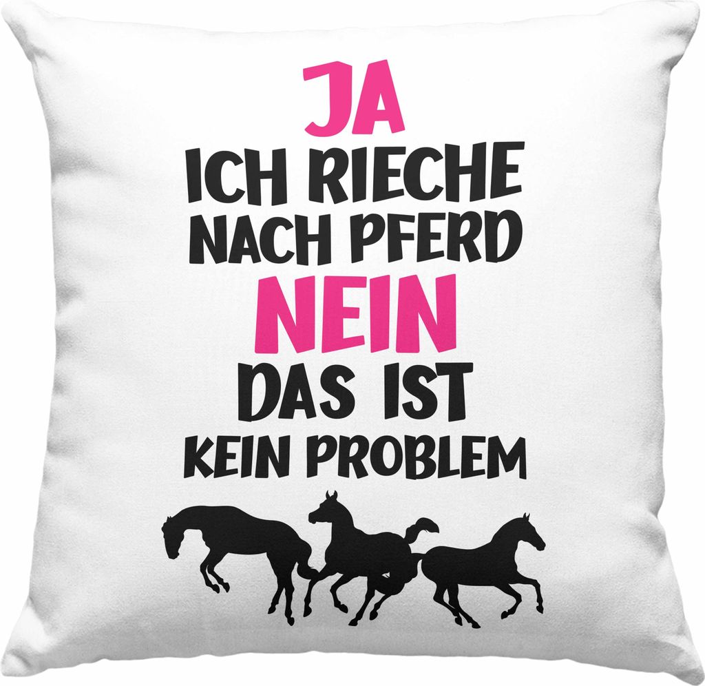Trendation - Reiterin Mädchen Pferde Geschenk Deko-Kissen Produktbild 