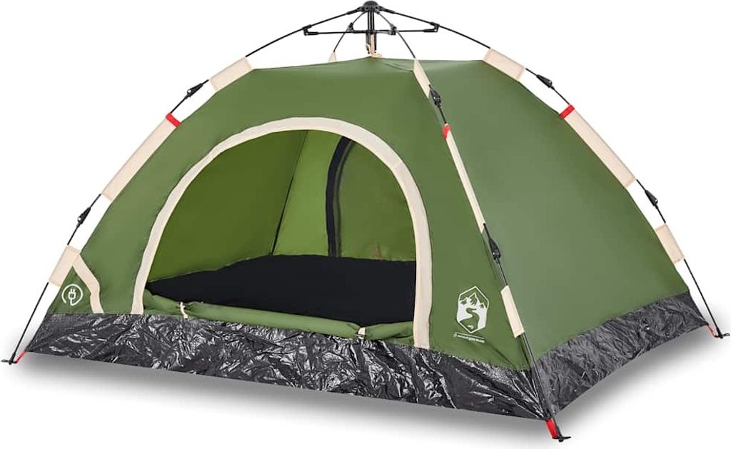 vidaXL Campingzelt 4 Personen Grün Quick Release Produktbild 